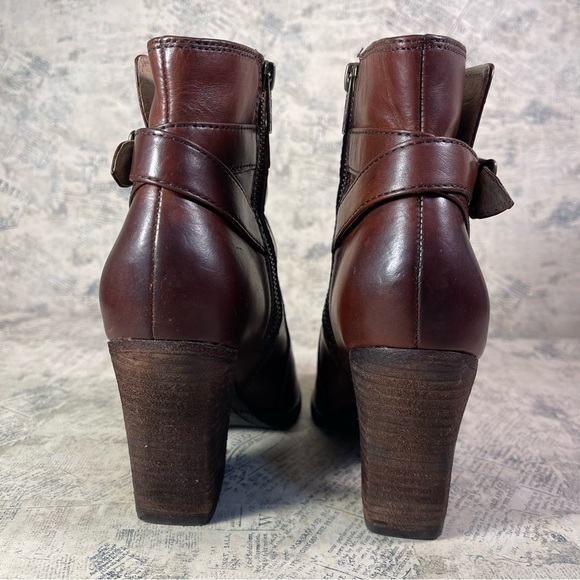 Frye Patty Ridding Bootie Redwood color leather - Picture 5 of 13